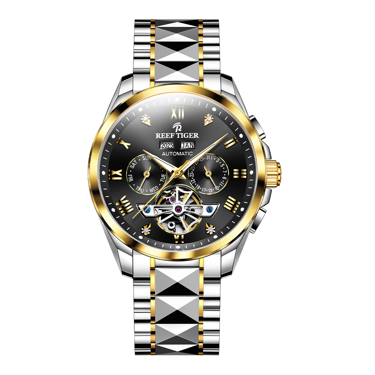 Reef Tiger Men's Classic Motion Day Date Automatic Watch RGA8235 image 0