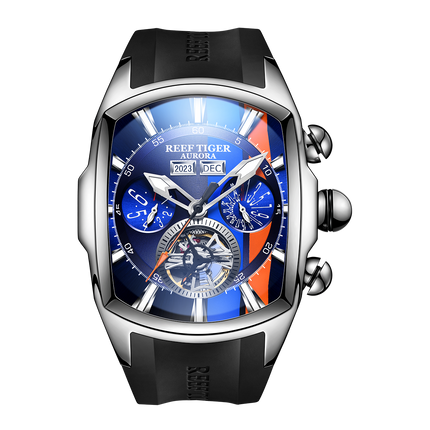 Reef Tiger Men's Aurora Tank Racing Sport Automatic Watch image 0