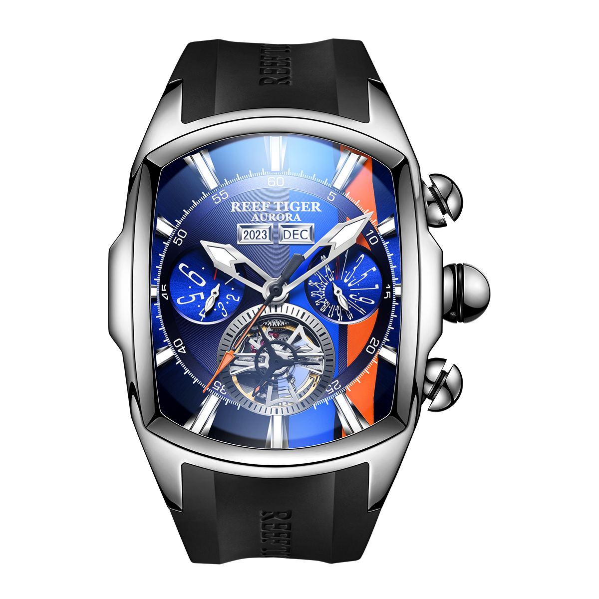 Reef Tiger Men's Aurora Tank Racing Sport Automatic Watch image 0