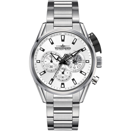 THUNDERBIRDS Aircraft F-16 Chronograph Watch White image 1