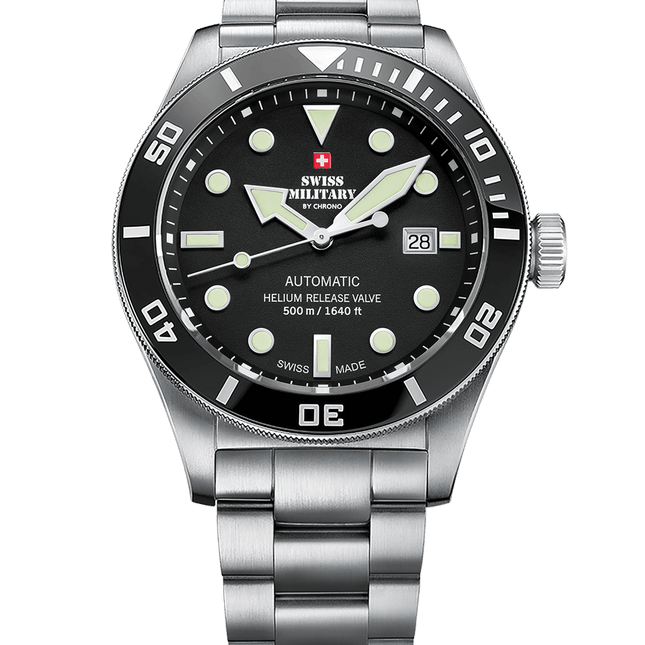Swiss Military SMA34075.01 – Swiss Made Automatic Dive Watch 500M image 0
