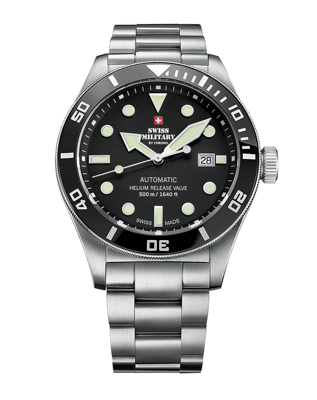 Swiss Military SMA34075.01 – Swiss Made Automatic Dive Watch 500M image 0