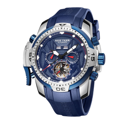 Reef Tiger Men's Aurora Transformers Skeleton Automatic Mechanical Watch image 10