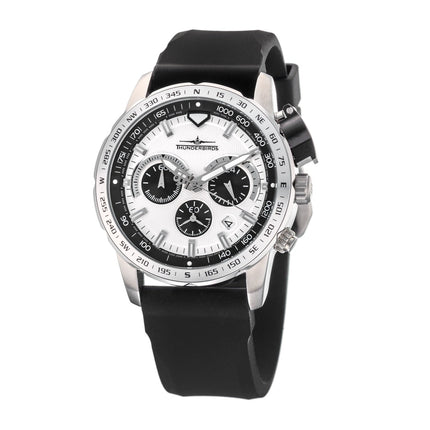 THUNDERBIRDS Aircraft Ejector Tachy Chronograph Silicone Strap Watch Panda image 0