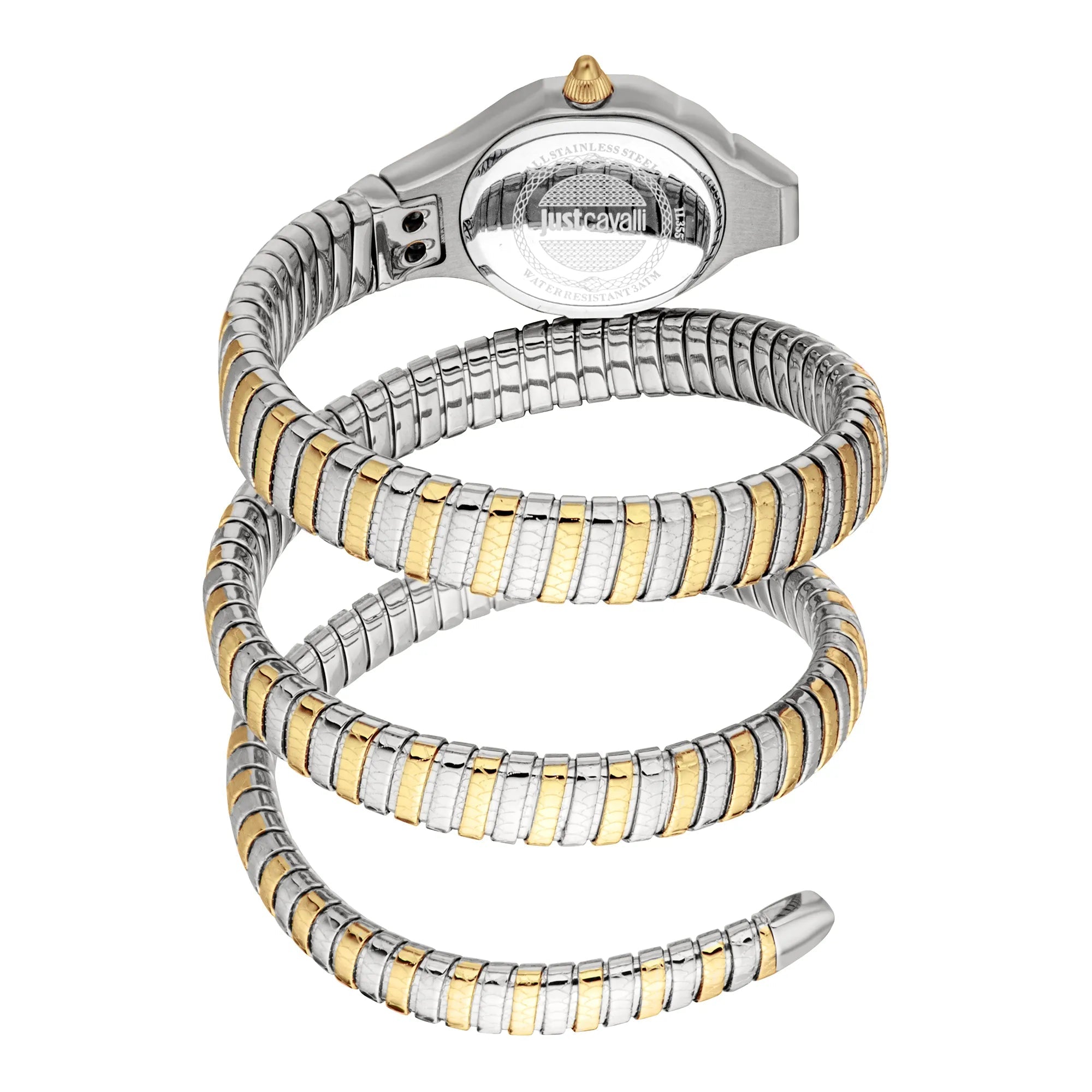 Just Cavalli Signature Snake Vita Two Tones YG Silver image 1