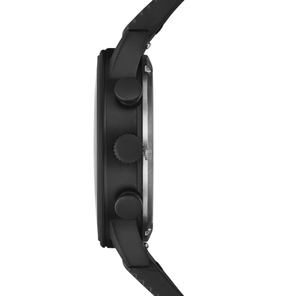 Swiss Military Minimalist Chronograph Watch – FKM-Rubber, Black Plated | SM34114.12 image 1