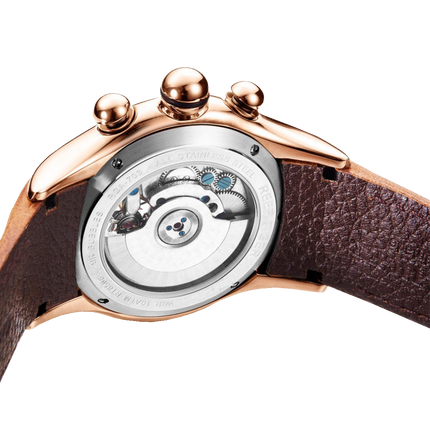 Reef Tiger Men's Aurora Air Bubbles Automatic Mechanical Skeleton Watch image 2