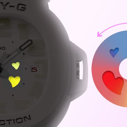 CASIO Women's G-Shock BABY-G Playful Hearts Watch BGA-10-7AER image 2