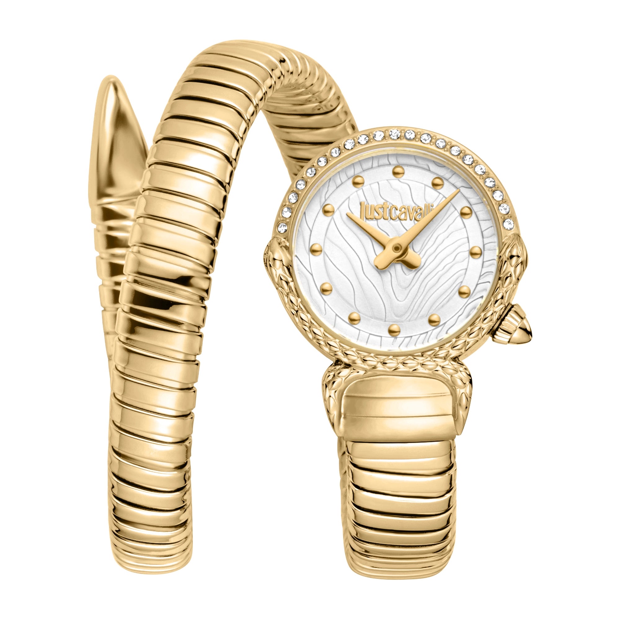 Just Cavalli Signature Snake Radiosa Yellow Gold Silver image 0