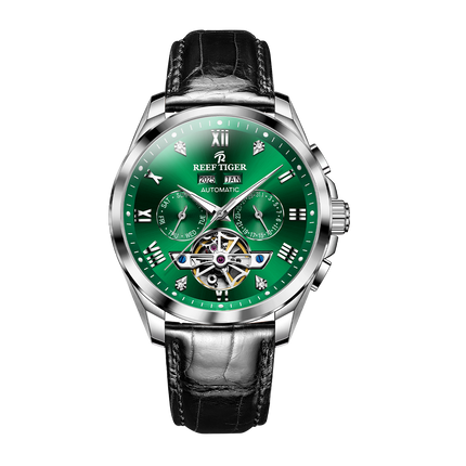 Reef Tiger Men's Classic Motion Day Date Automatic Watch RGA8235 - Leather image