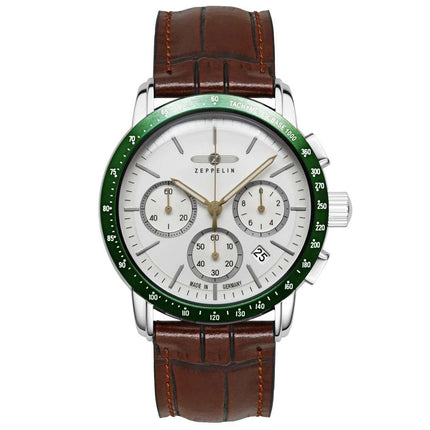 ZEPPELIN Men's New York Chronograph Steel Bracelet Watch 88784 image 0