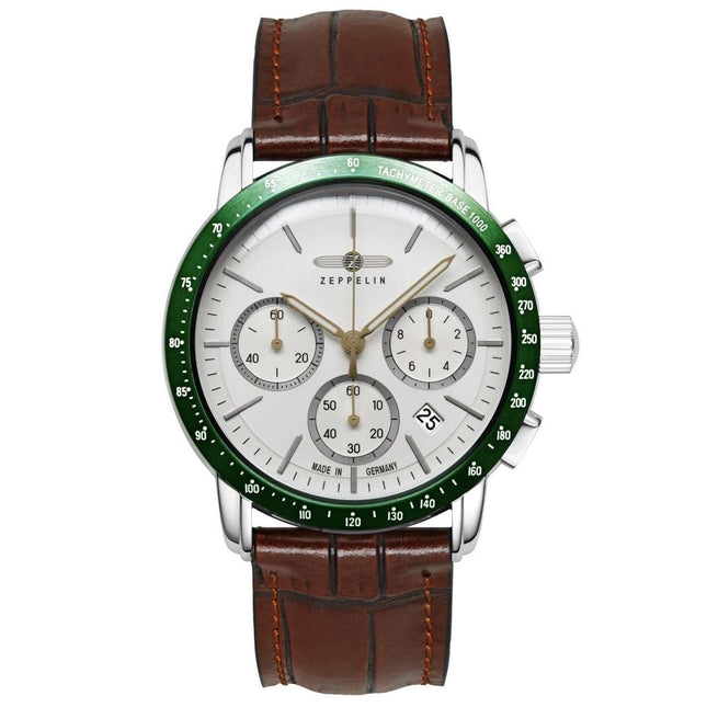 ZEPPELIN Men's New York Chronograph Steel Bracelet Watch 88784 image 0