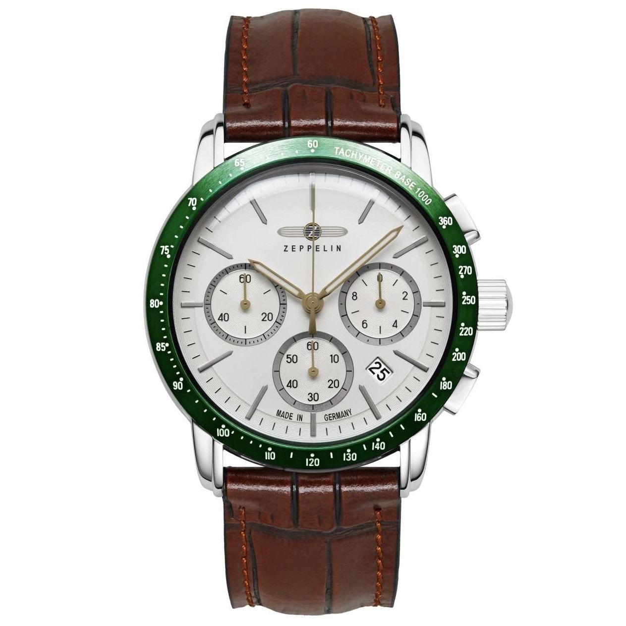 ZEPPELIN Men's New York Chronograph Steel Bracelet Watch 88784 image 0