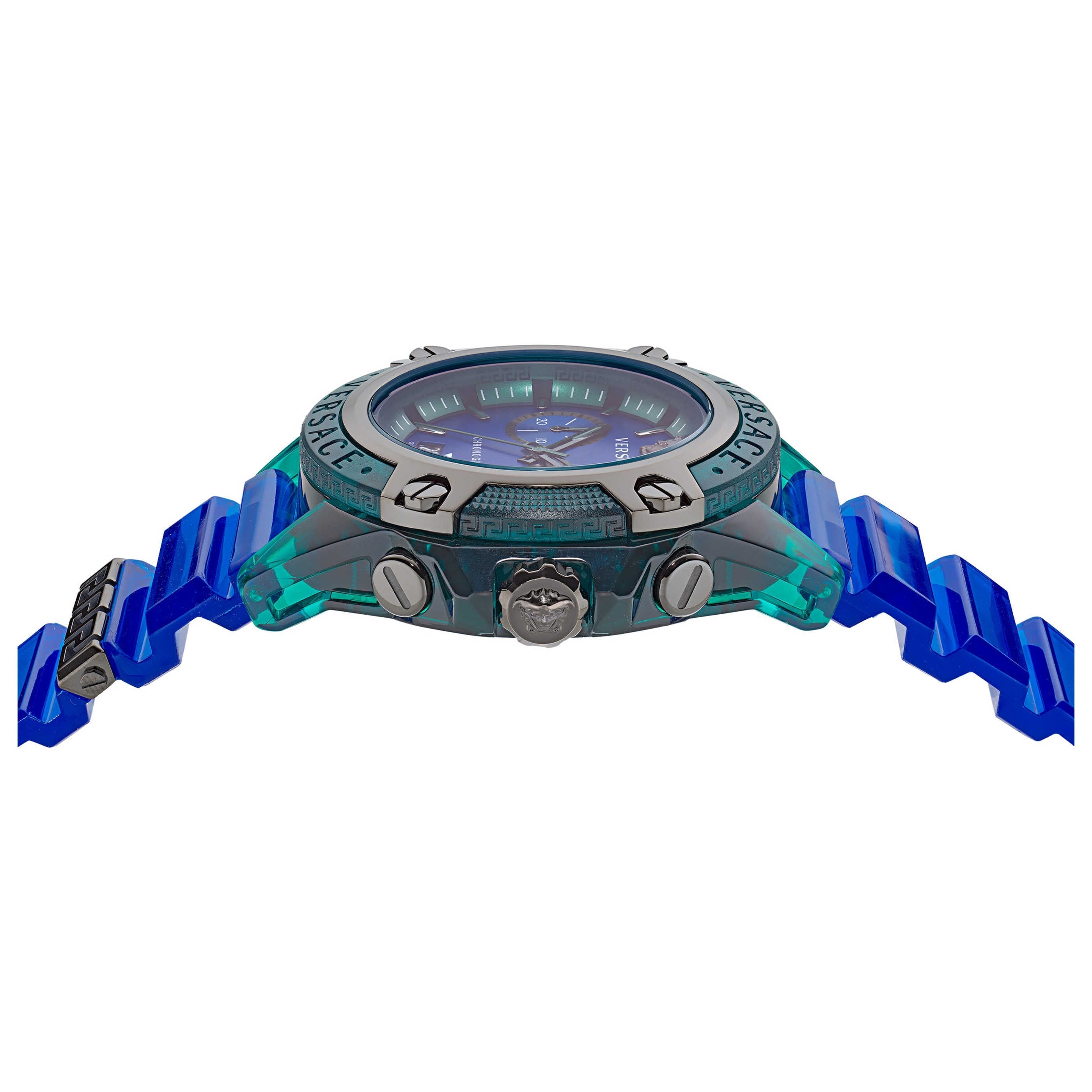 Versace Men's Iconic Watch Chronograph Active Green image 2