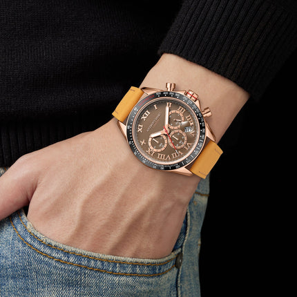 Tachymeter Turbo Rose Brown image 3