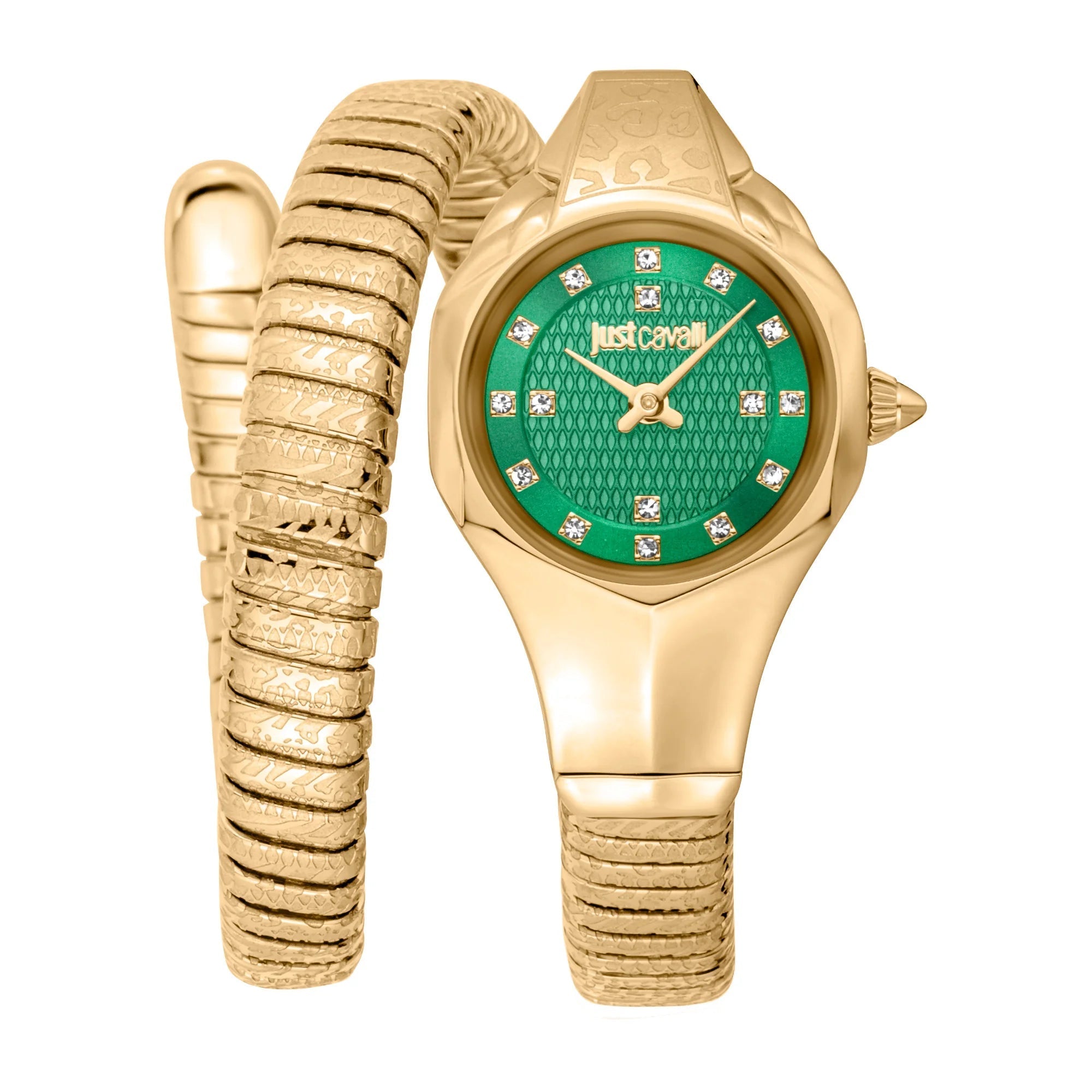 Just Cavalli Signature Snake Amalfi Yellow Gold Green image 0