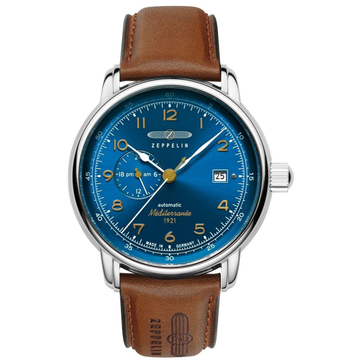 ZEPPELIN Men's Mediterranee 1921 Automatic 24 Hour Watch 96683 image 0