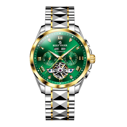 Reef Tiger Men's Classic Motion Day Date Automatic Watch RGA8235 - Steel image