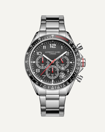 Tachymeter Chrono Steel Black image 0