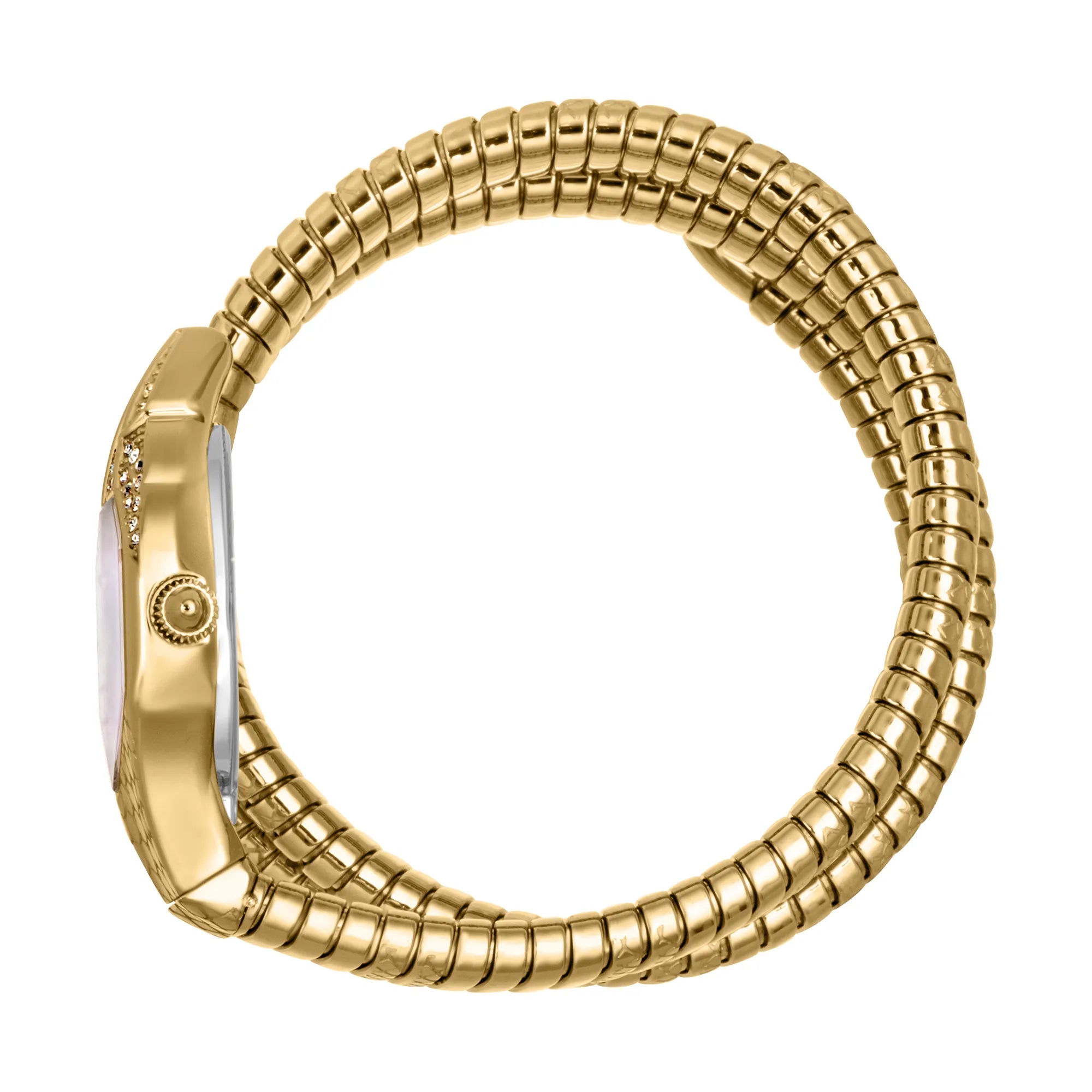 Just Cavalli Signature Snake Glam Evo 7 Doppio Yellow Gold MOP image 2