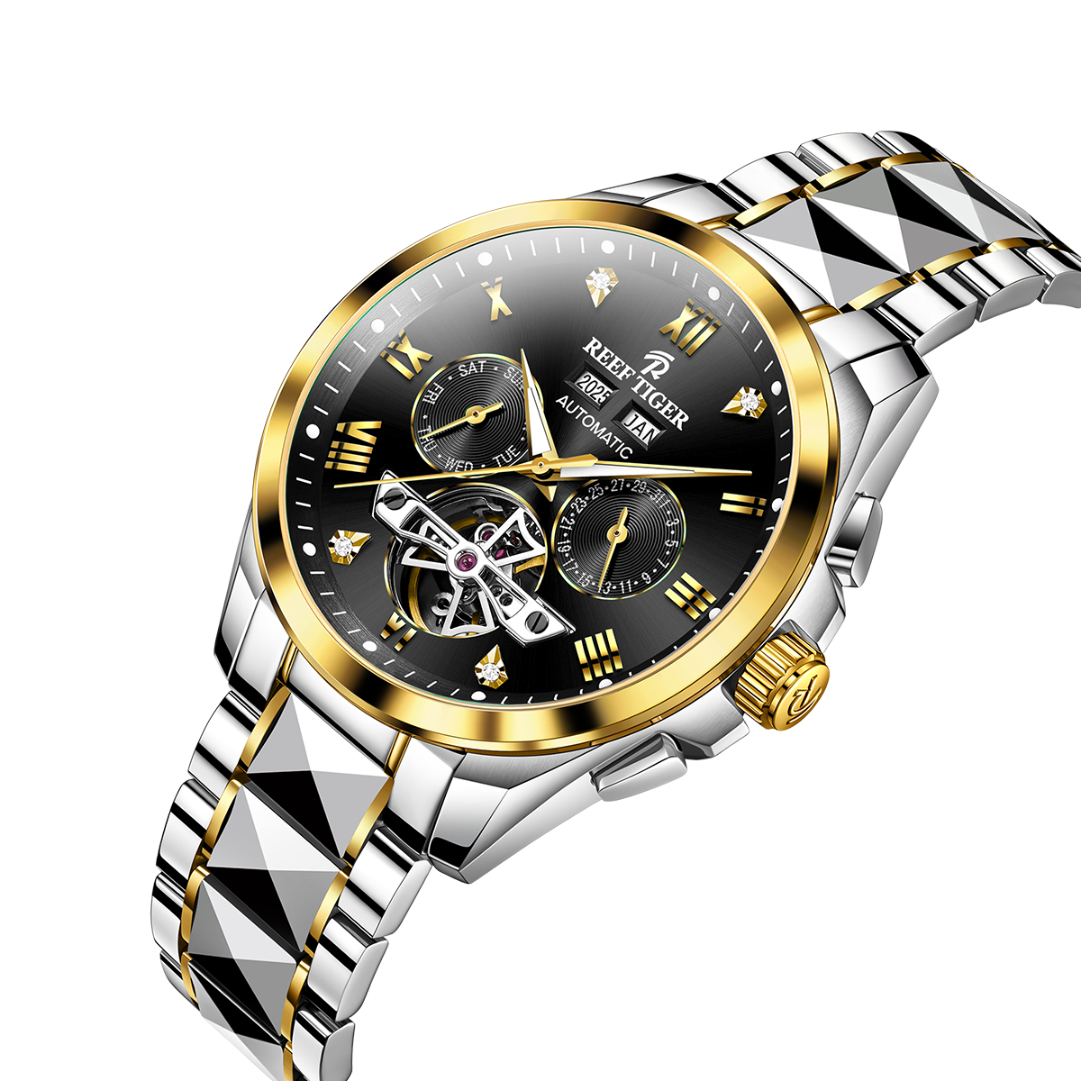 Reef Tiger Men's Classic Motion Day Date Automatic Watch RGA8235 image 1