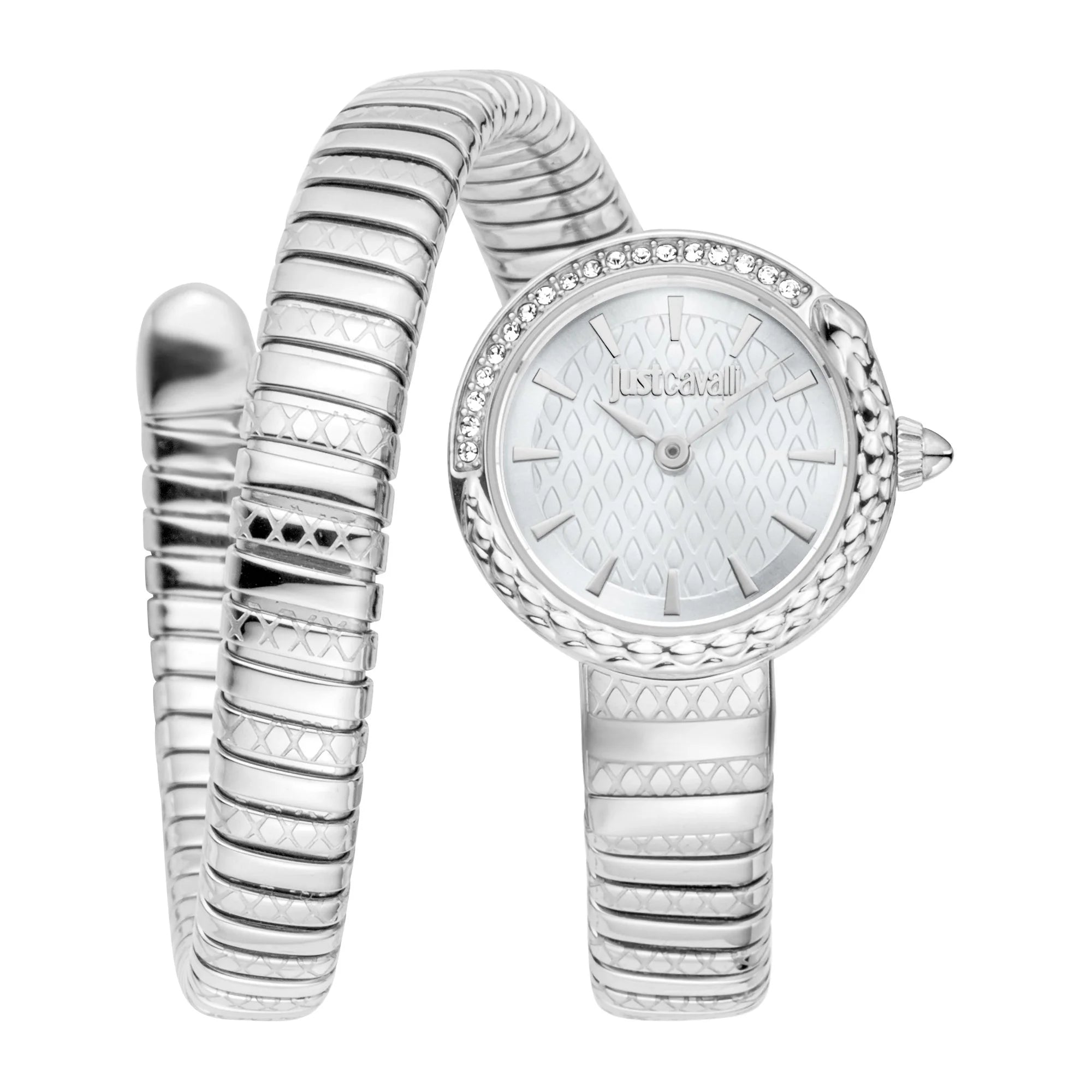 Just Cavalli Signature Snake Cerchio Snake Silver Grey image 0