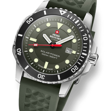 Swiss Military SMS34102.05-Swiss Solar Sports Watch Green image 2