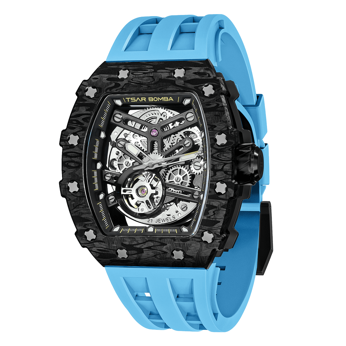 TSAR BOMBA Elemental-Carbon Fiber Automatic Watch TB8208CF