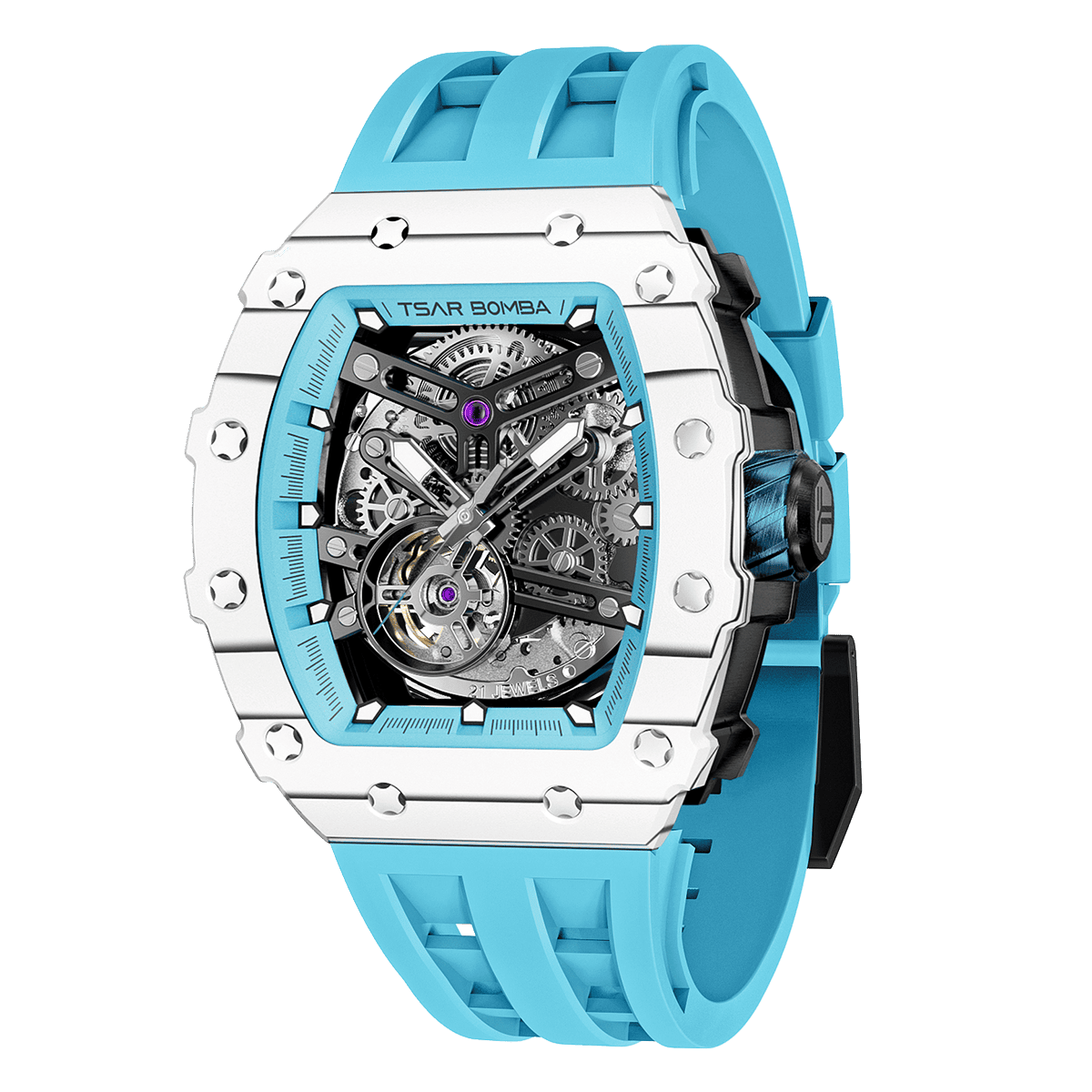 TSAR BOMBA Elemental-Carbon Fiber Automatic Watch TB8208CF