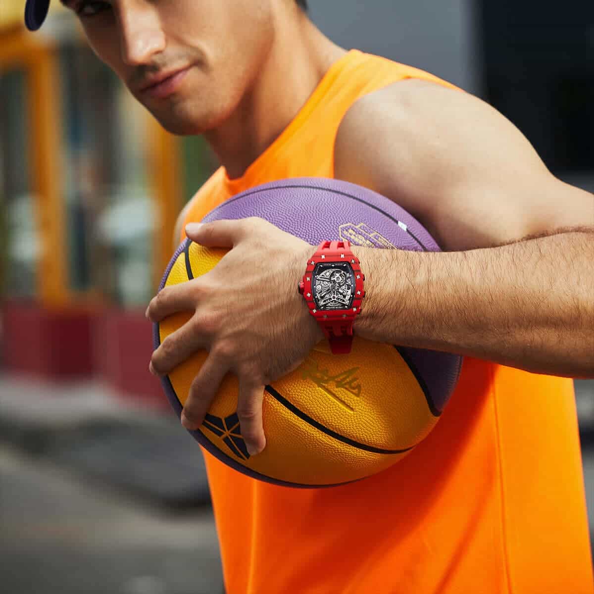 TSAR BOMBA Elemental-Carbon Fiber Automatic Watch TB8208CF