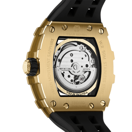 TSAR BOMBA Elemental-Cubic Zirconia Automatic Watch TB8208D