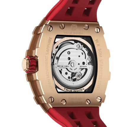 TSAR BOMBA Elemental-Cubic Zirconia Automatic Watch TB8208D