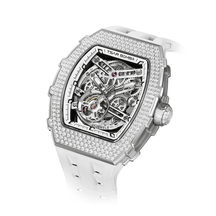 TSAR BOMBA Elemental-Cubic Zirconia Automatic Watch TB8208D