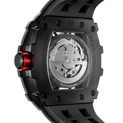 TSAR BOMBA Elemental-Carbon Fiber Automatic Watch TB8209CF
