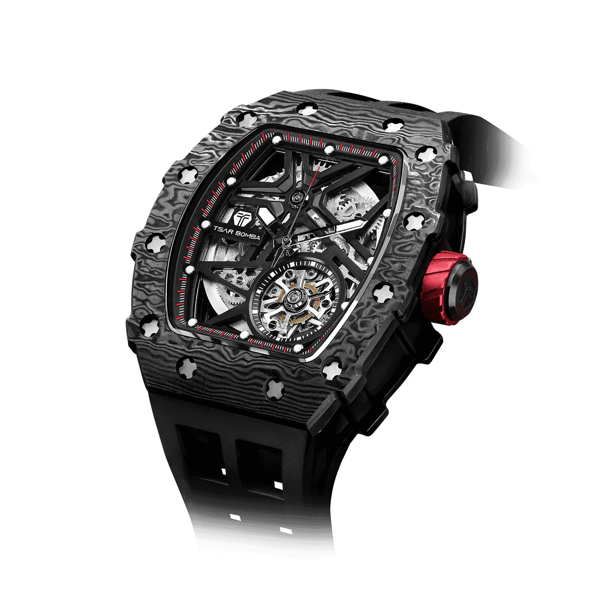 TSAR BOMBA Elemental-Carbon Fiber Automatic Watch TB8209CF