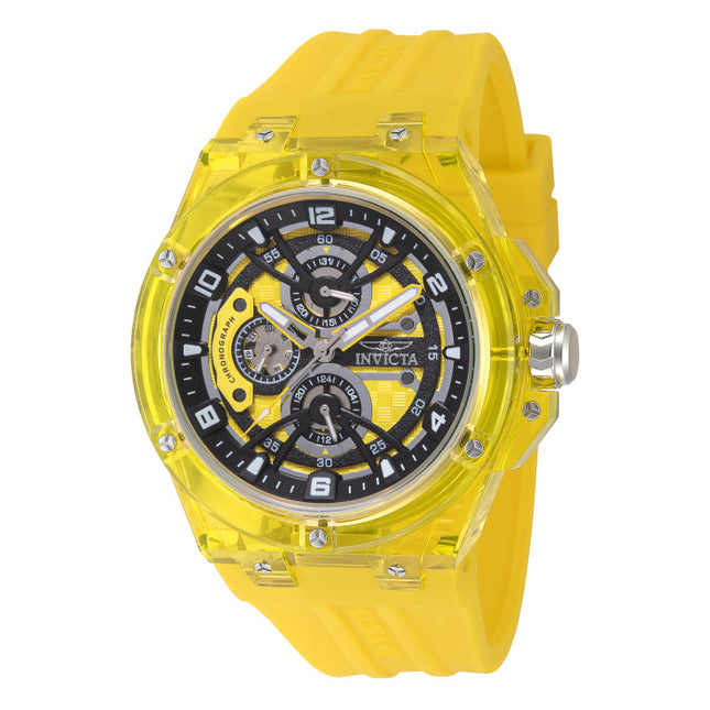 INVICTA Men's Racing Arcane-R Translucent 46mm Watch Yellow image 0