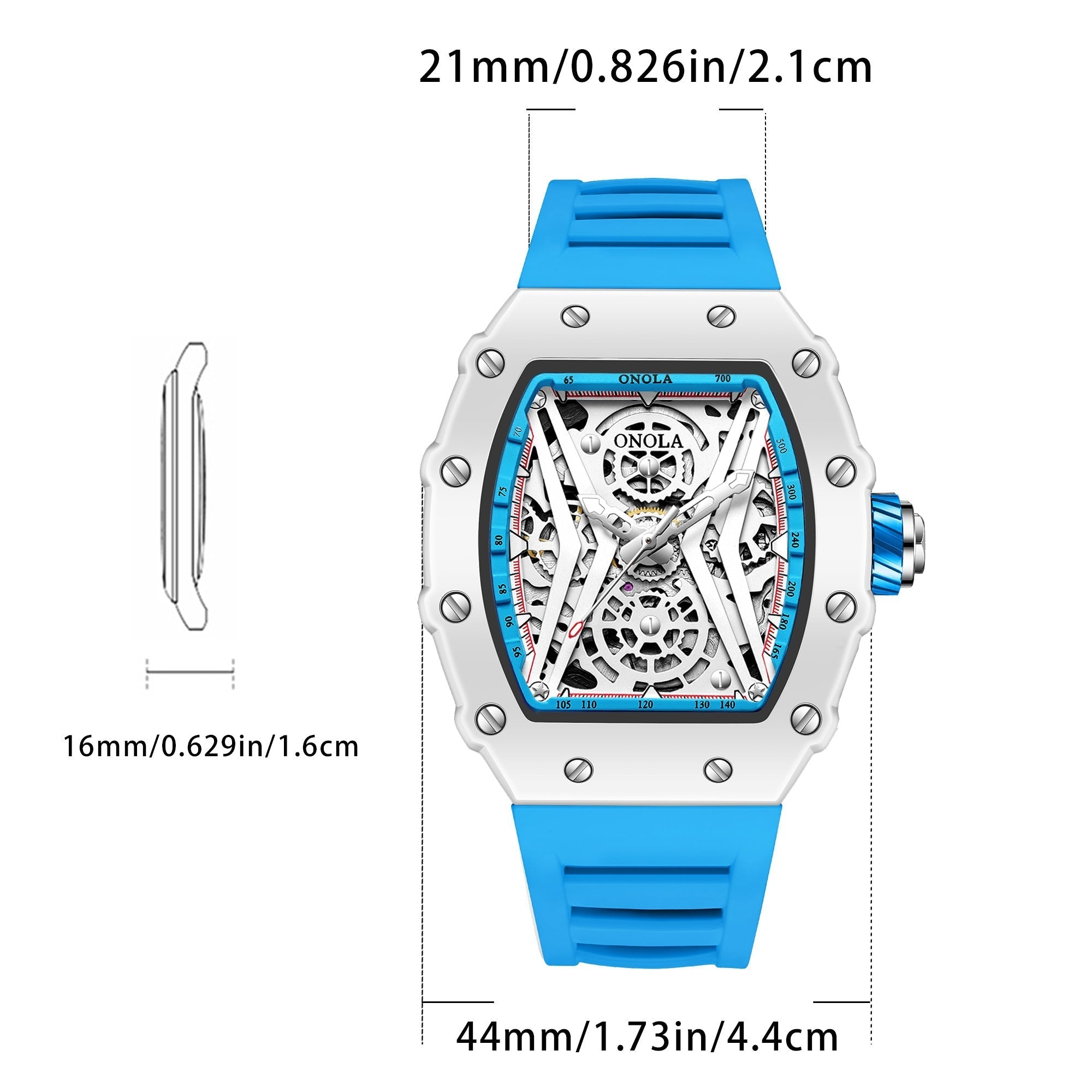 ONOLA Rhythm Automatic Mechanical Watch MILK image 4