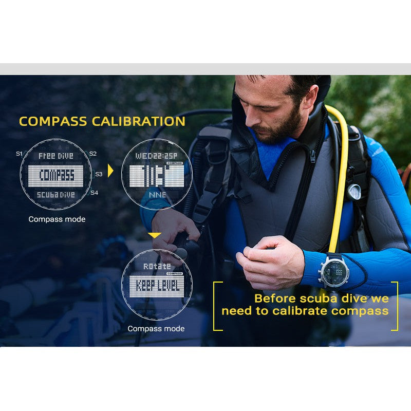 NORTH EDGE Tactical Aqua Scuba Dive Watch Black image 7