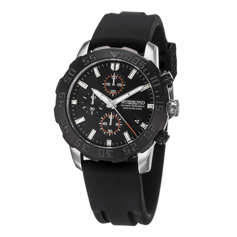 RIEDENSCHILD PRECISION INSTRUMENTS GERMANY Men's Gear Diver Seals Chrono Watch image 0