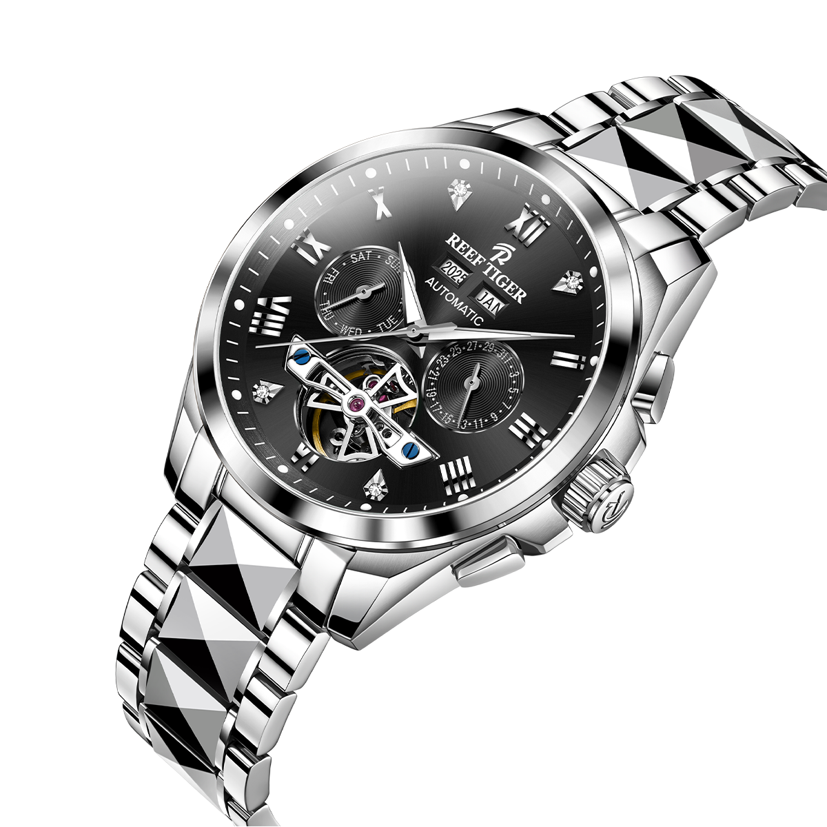 Reef Tiger Men's Classic Motion Day Date Automatic Watch RGA8235 image 1