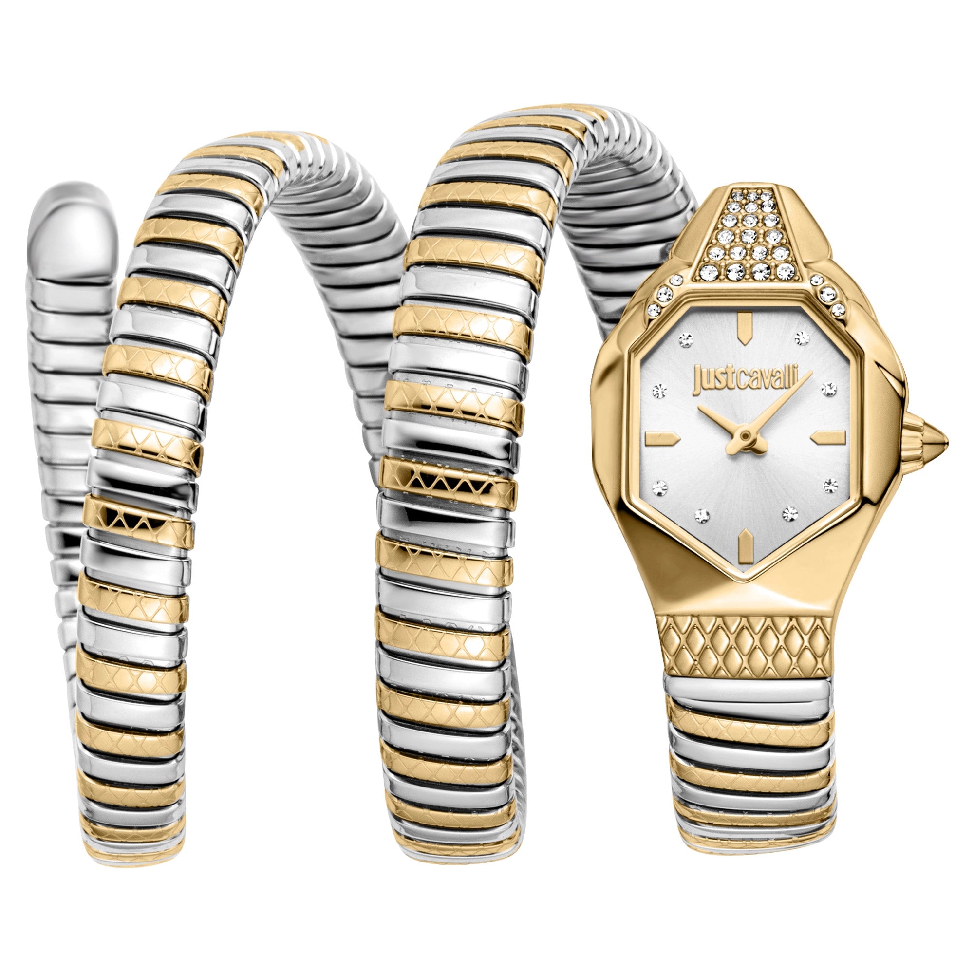 Just Cavalli Signature Snake Ambra Two Tones YG Silver image 0