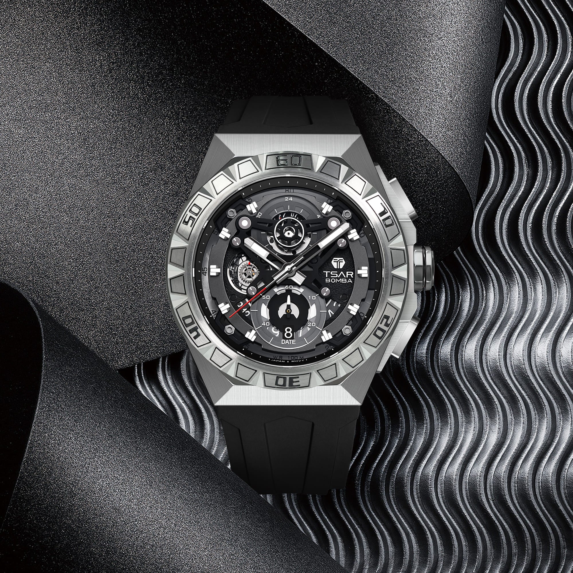 TSAR BOMBA Elemental Series-Quartz Watch TB8806Q