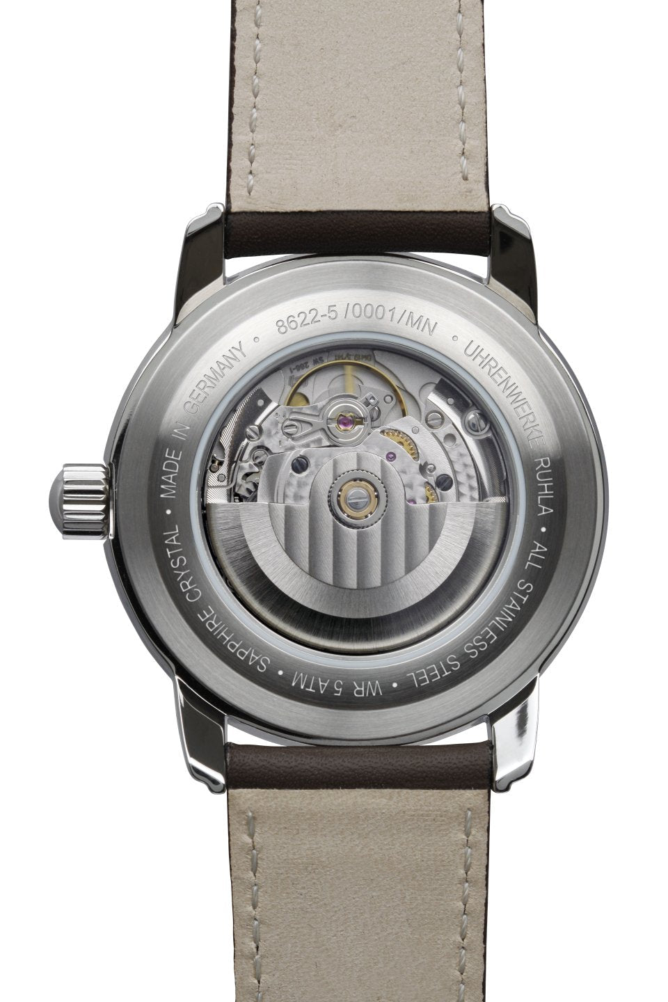 ZEPPELIN Men's New Captains Line Automatic Leather Night Glow Watch 86225 image 2