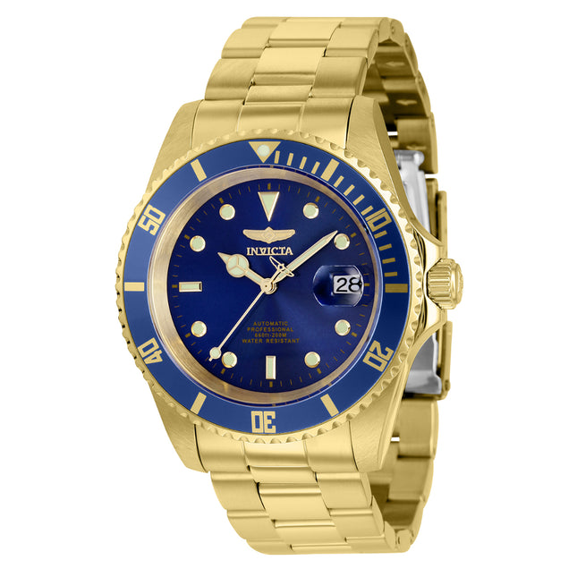 INVICTA Men's 43mm Pro Diver Automatic Gold / Blue Watch
