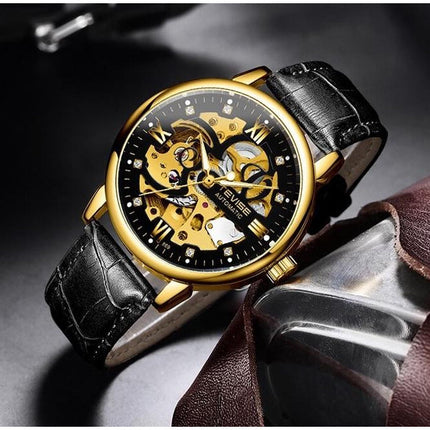 TEVISE Metropolis Leather Gold/White Watch image 1