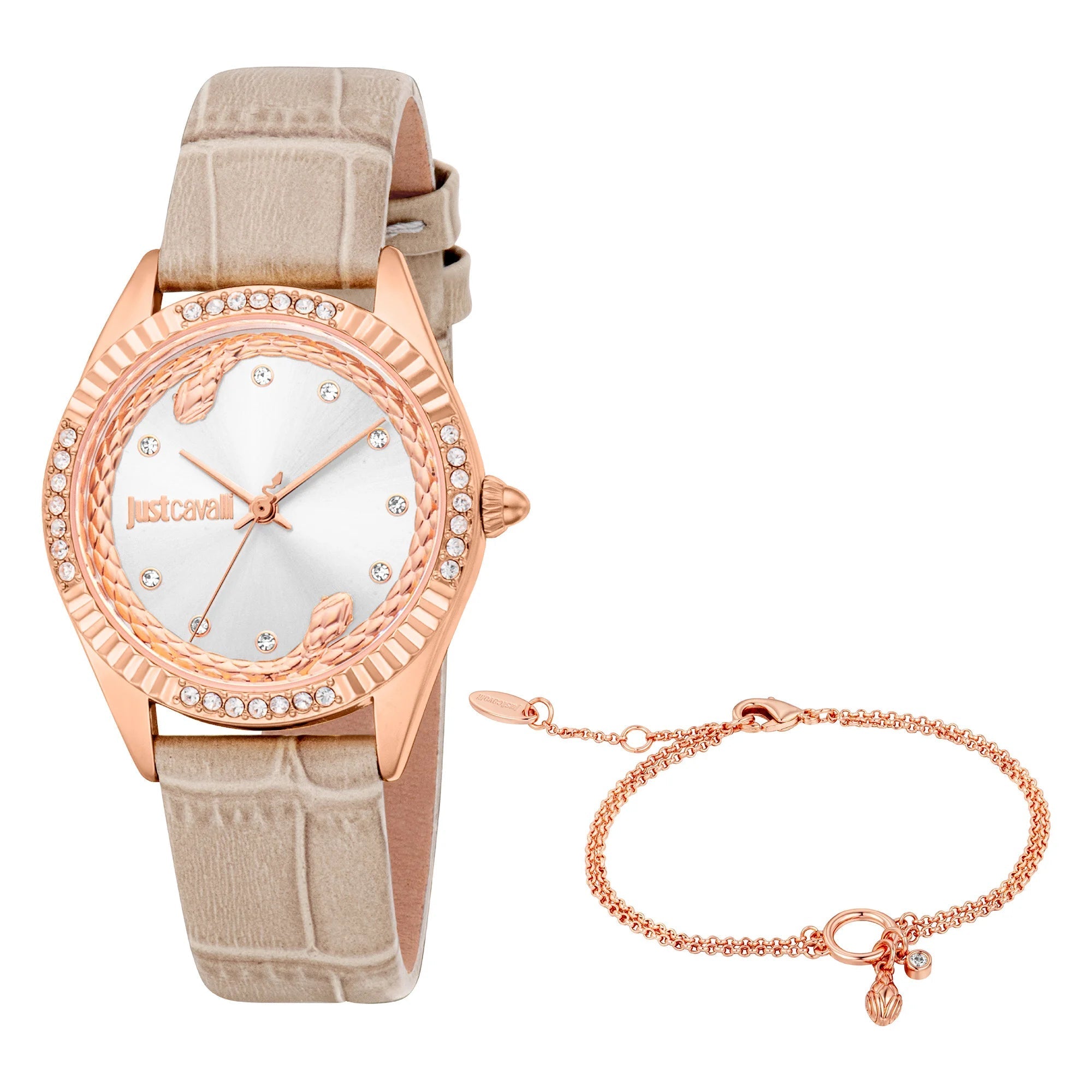 Just Cavalli SET Vittoria Glam Leather Grey RG image 0