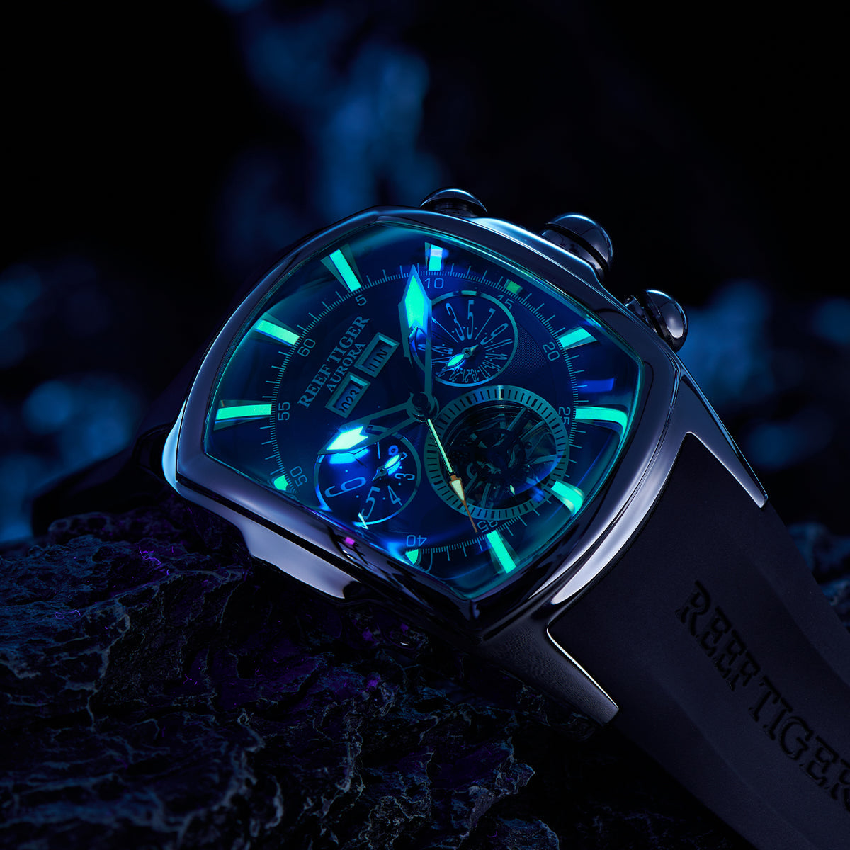 Reef Tiger Men's Aurora Tank II Sports Automatic Watch image 6