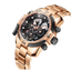 Reef Tiger Luxury Men's Aurora Concept Rose Gold Military Automatic Sport Watch image 1