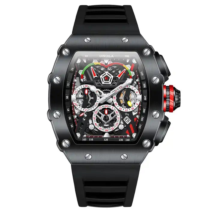 ONOLA Avantgarde McLaren Quartz Chronograph Watch - Black / Black image