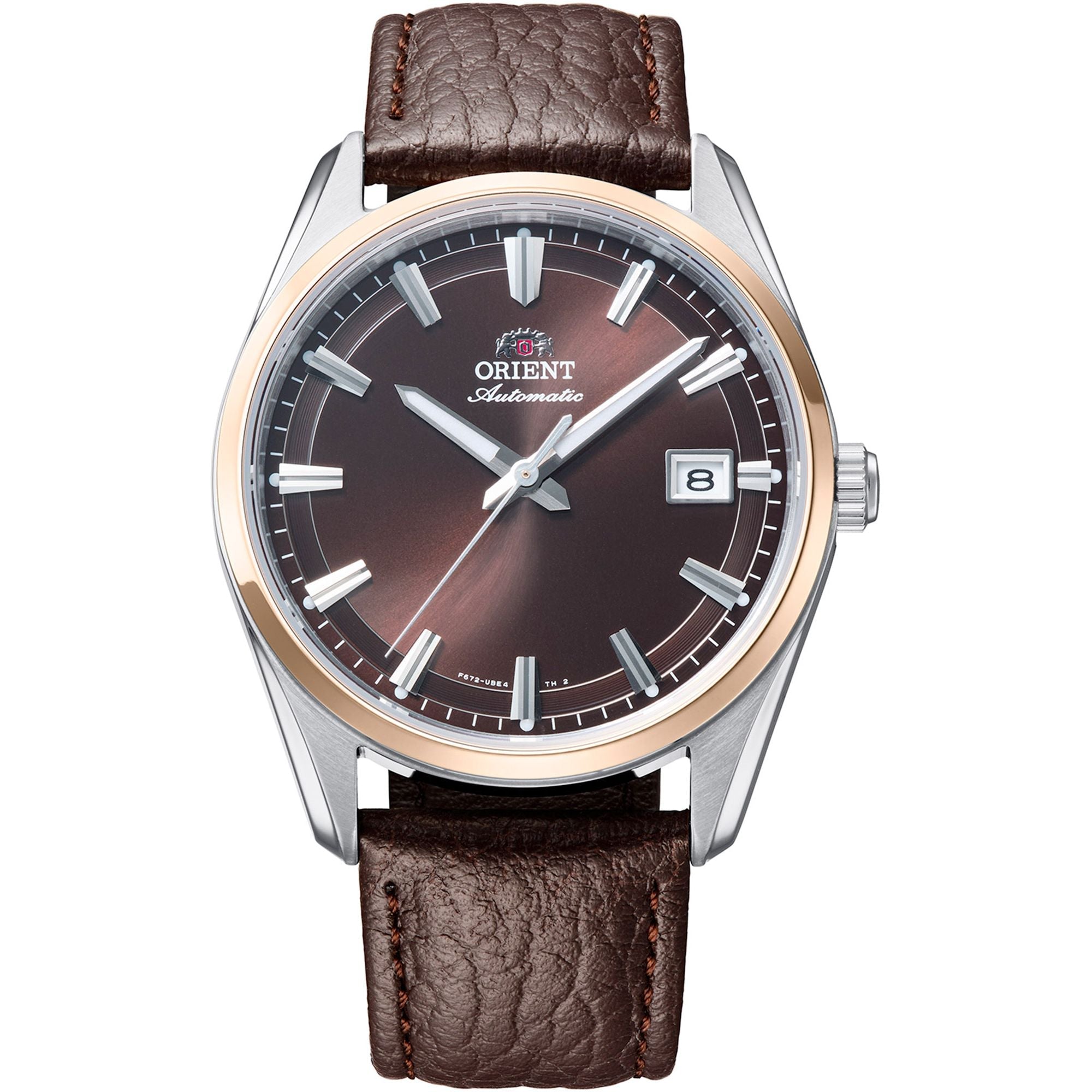 ORIENT Men's Stretto 38.5mm Automatic Watch RA-AC0R03Y Brown Leather image 0